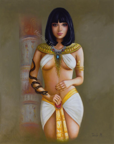 Cleopatra oil painting