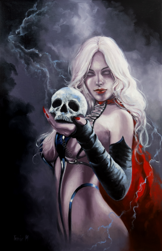 Lady Death Oil Painting