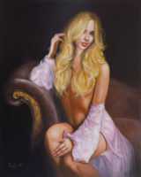 Female portrait m timar painting